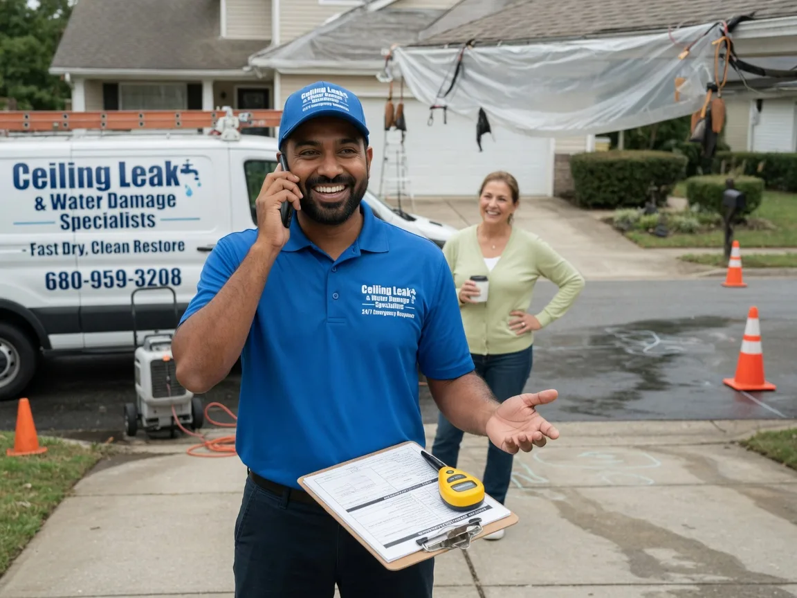 Ceiling Leak Cleanup Ballwin, MO FAQs